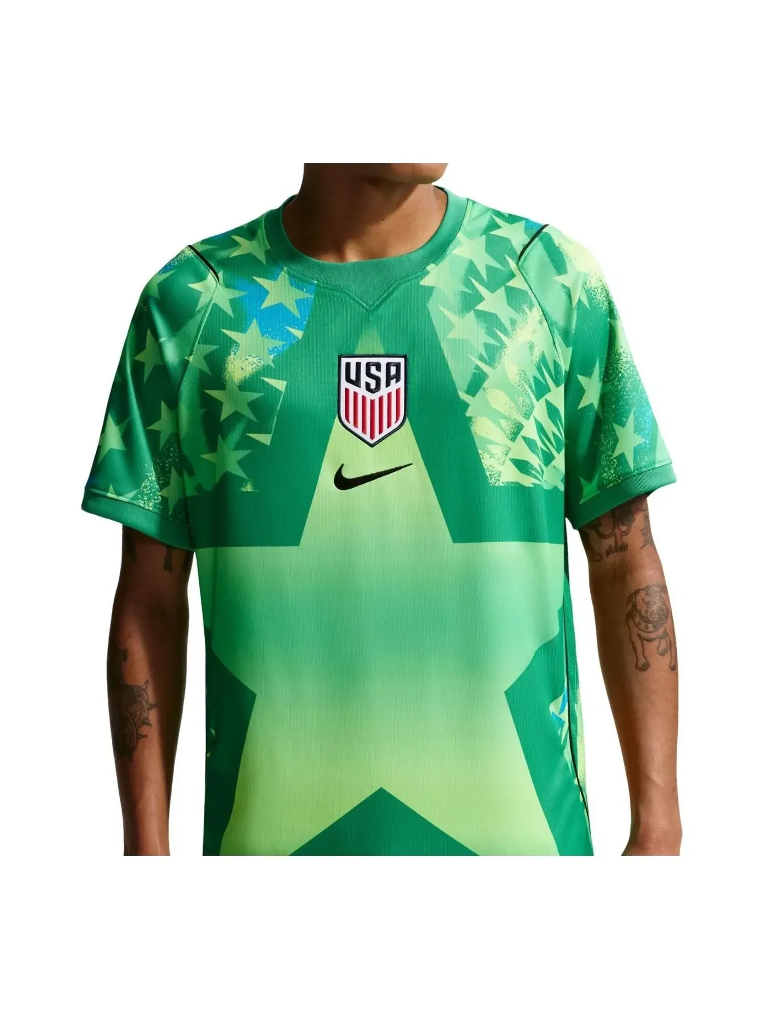 Реплика вратарской футболки Nike USMNT 2026 Stadium «Stadium Green Black» — изображение 1 из 2, зеленый
