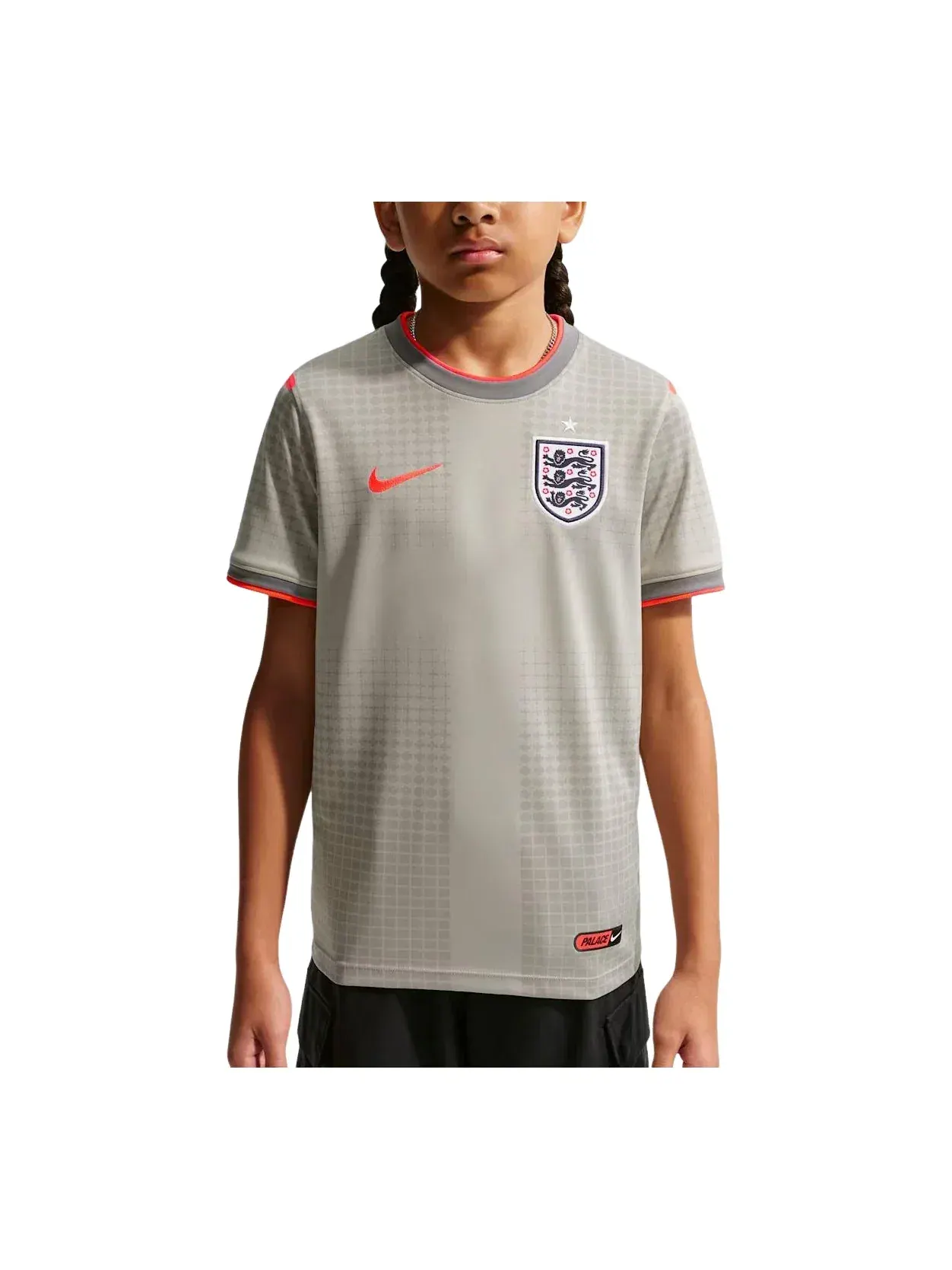Детская футболка с принтом Nike x England x Palace Cryoshot T-Shirt — изображение 1 из 4, серый
