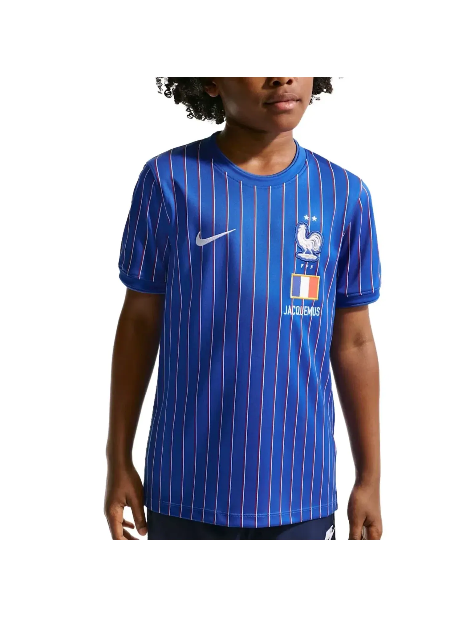 Детская футболка с длинным рукавом Nike x France x Jacquemus Cryoshot Dri-FIT — изображение 2 из 3, синий