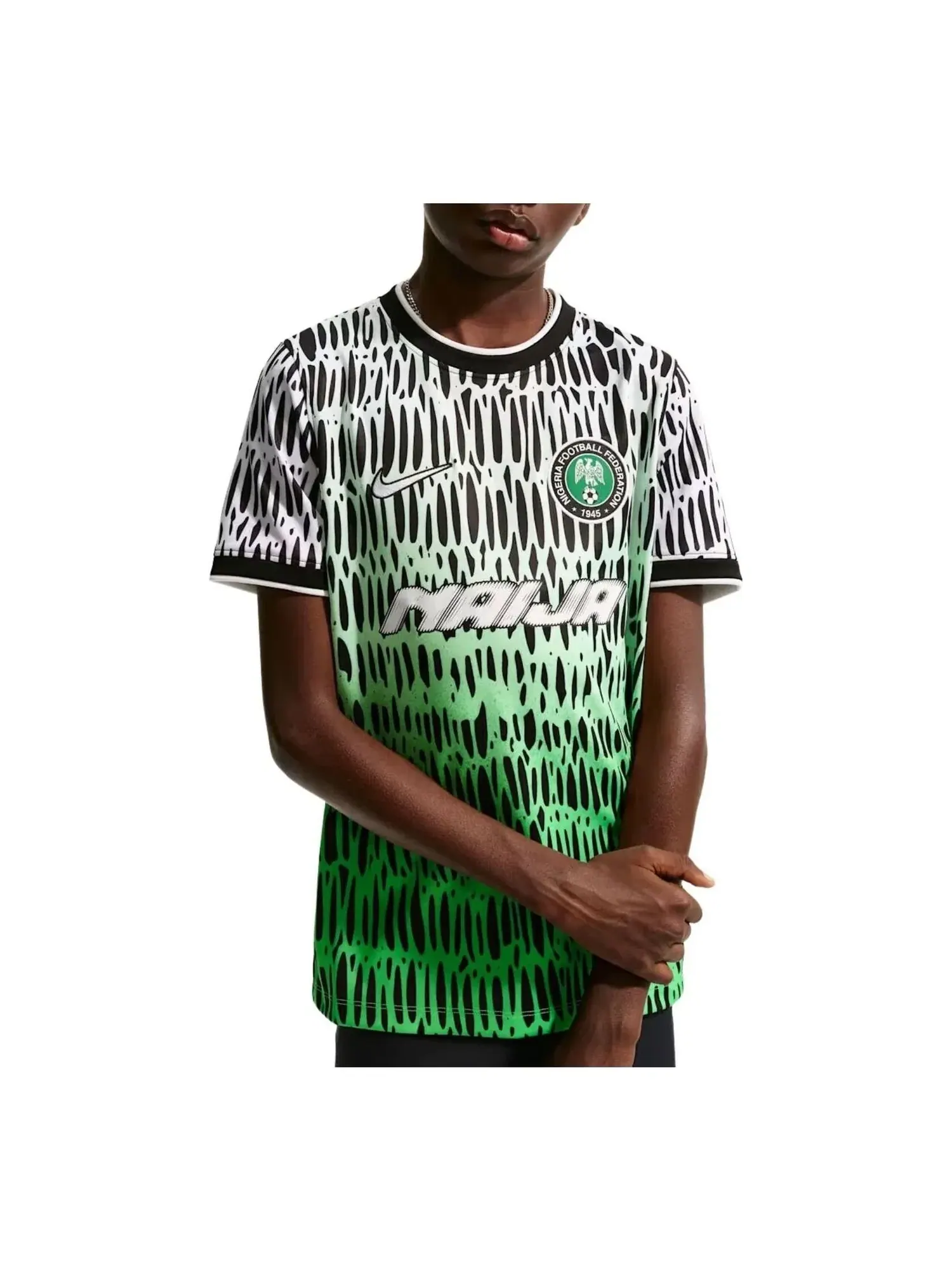 Мужская футболка с принтом Nike x Nigeria x Slawn Dri-FIT — изображение 1 из 3, черный