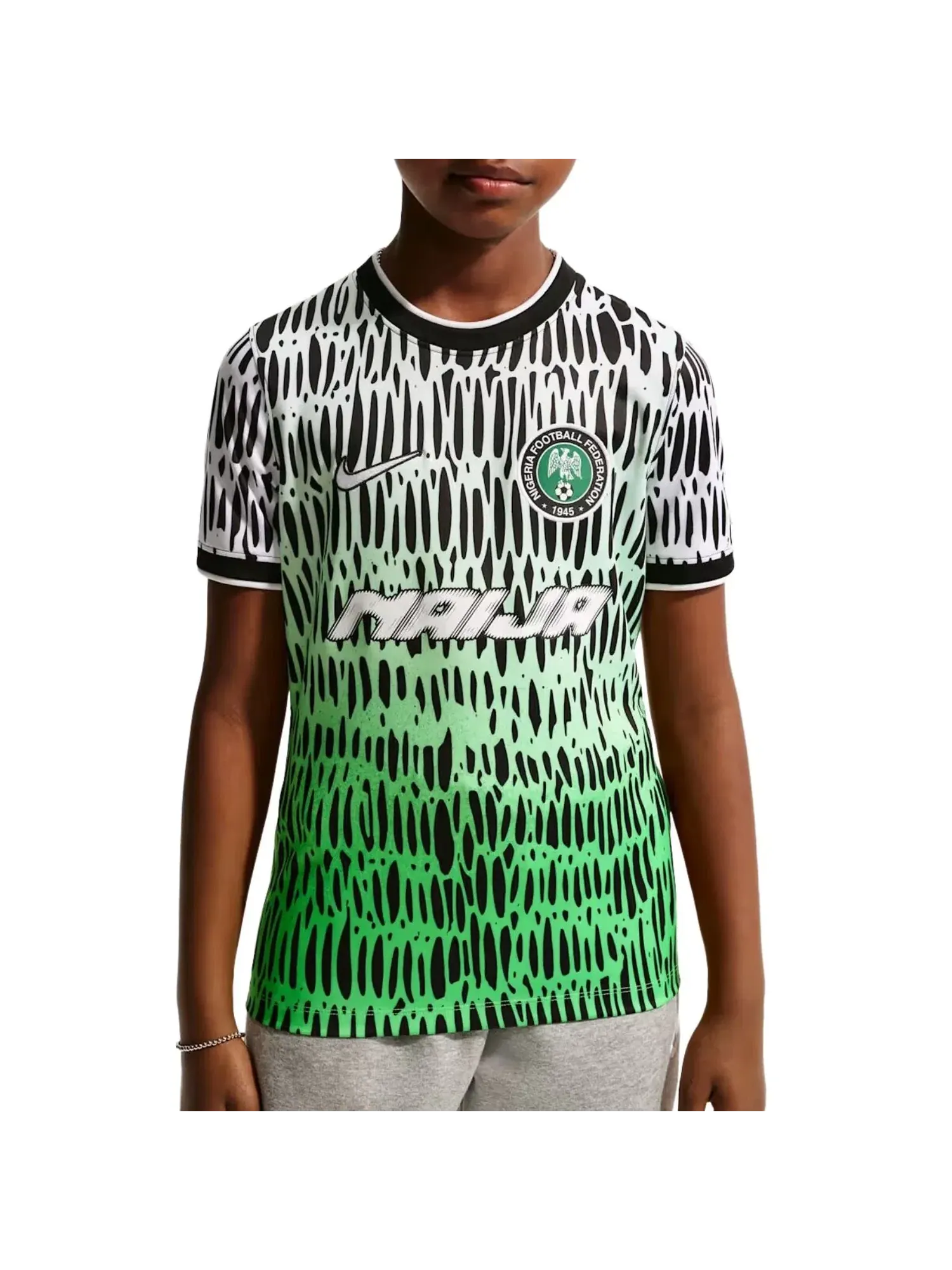 Мужская футболка с принтом Nike x Nigeria x Slawn Dri-FIT — изображение 3 из 3, черный
