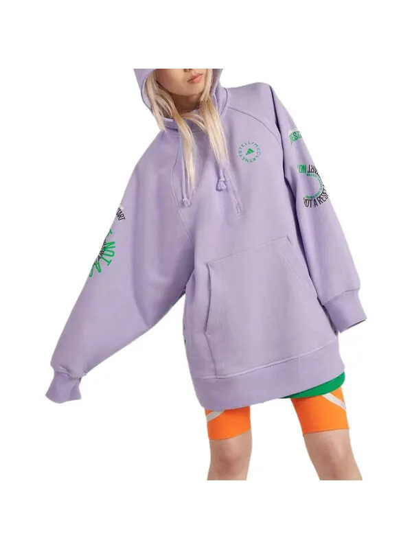 Толстовка с капюшоном от Stella McCartney надеваются Adidas — изображение 2 из 4, фиолетовый