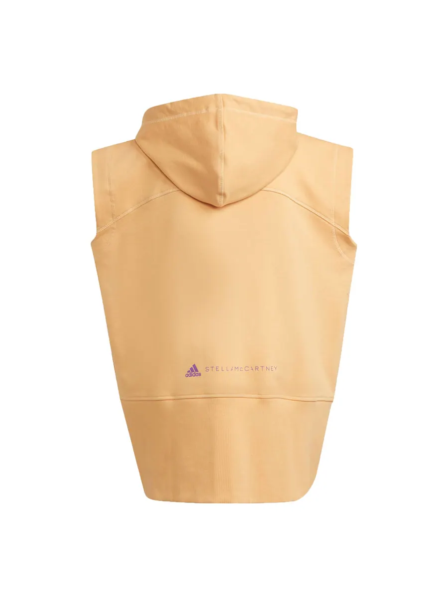 Худи adidas by Stella McCartney Sleeveless Hoodie 'Tan' — изображение 2 из 2, бежевый
