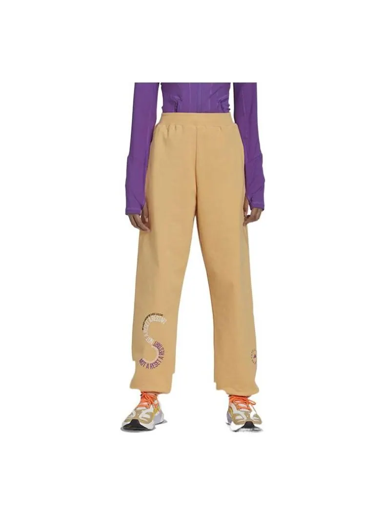 Спортивные брюки adidas by Stella McCartney Sportswear French Terry Sweatpants 'Faded Pulse Amber' — изображение 1 из 3