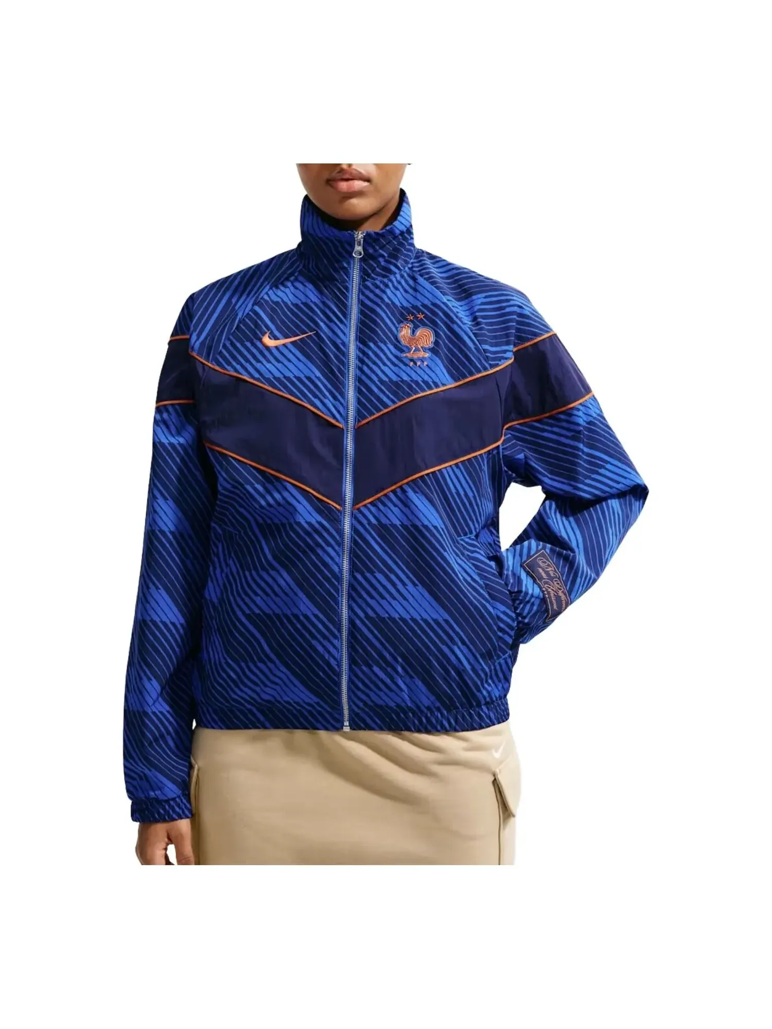(WMNS) Куртка Nike FFF Windrunner UV Woven Jacket 'Game Royal Blackened Blue Monarch' — изображение 1 из 2, синий