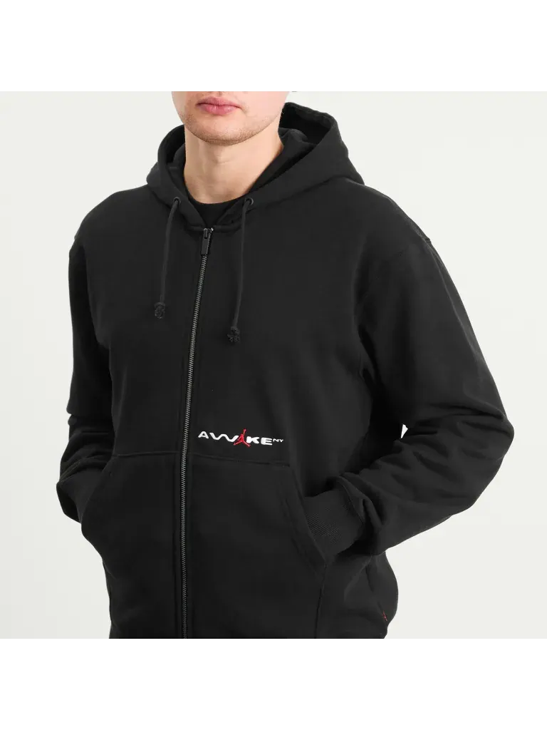 Худи Air Jordan x Awake Full Zip — изображение 3 из 6, черный красный