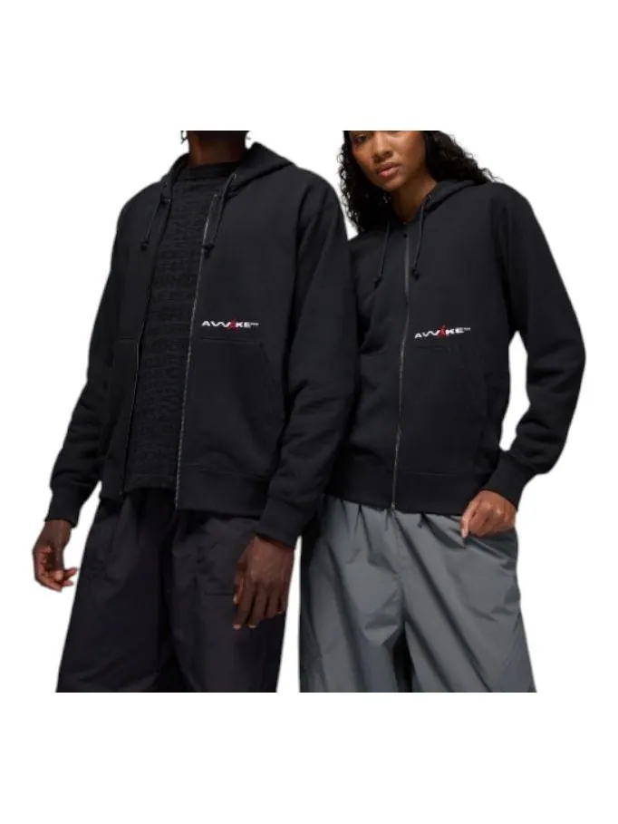 Худи Air Jordan x Awake NY Full-Zip Fleece Hoodie 'Black' — изображение 1 из 5, черный