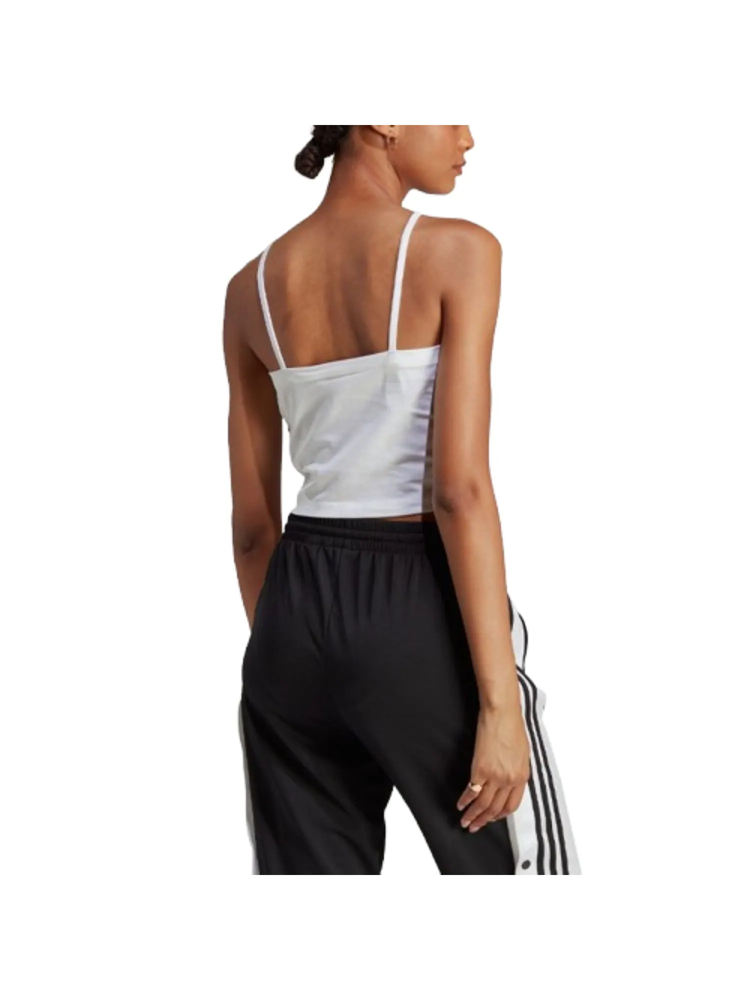 (WMNS) Майка Adidas Adicolor Classics 'Бело-черная' — изображение 3 из 3, белый/черный