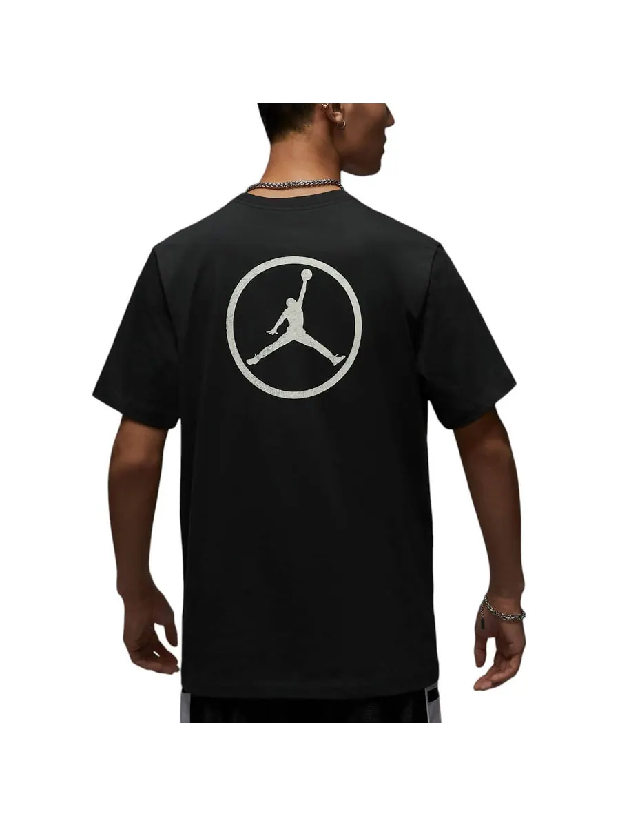 Футболка Air Jordan Brand Racing T-shirt Asia Sizing 'Off Noir' — изображение 2 из 2, черный