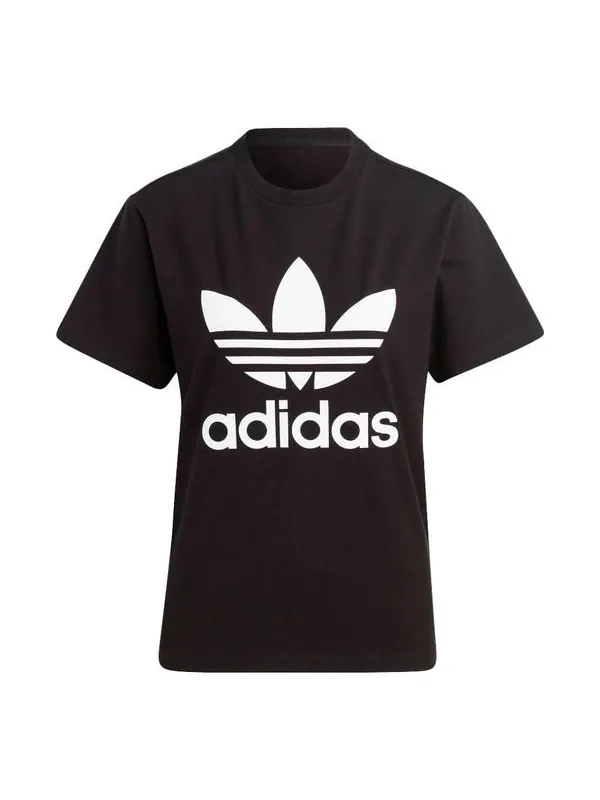 Футболка adicolor classics trefoil t-shirt Adidas — изображение 1 из 1, черный