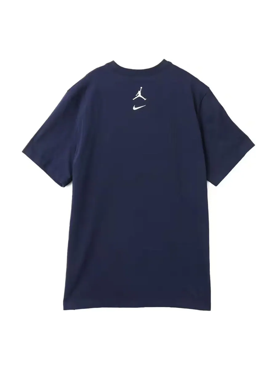 Футболка Air Jordan MVP T-Shirt Asia Sizing 'Navy White' — изображение 2 из 2, темно-синий