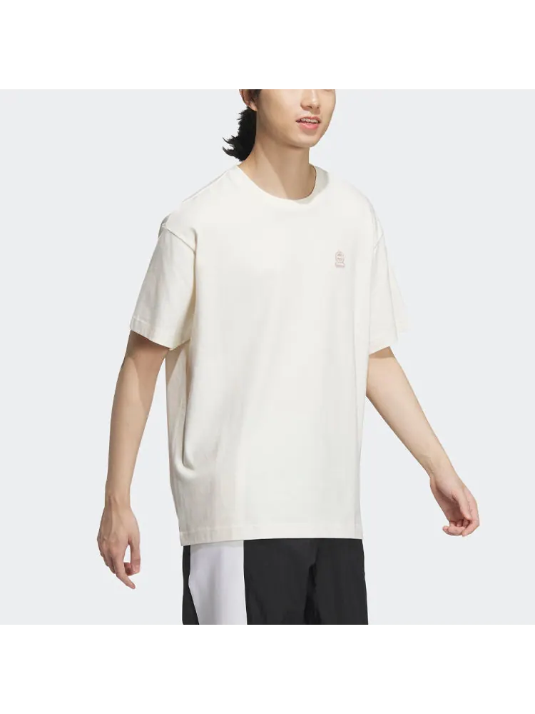 Футболка adidas Neo U ESNT T-Shirts 'White' IB7681 — изображение 4 из 4, белый