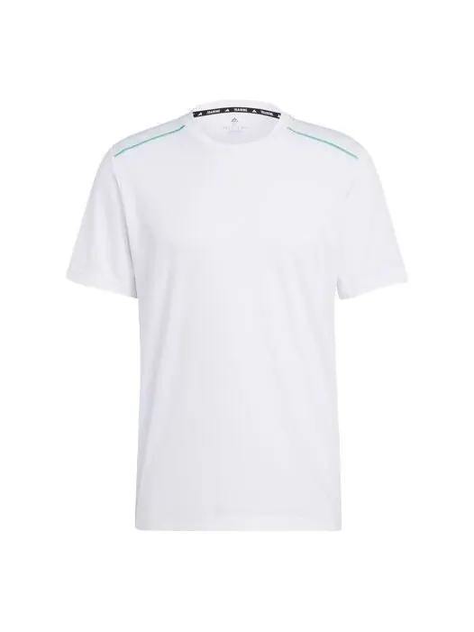 Футболка Adidas Workout Base Logo Tee 'White Transparent' — изображение 1 из 4, белый/прозрачный