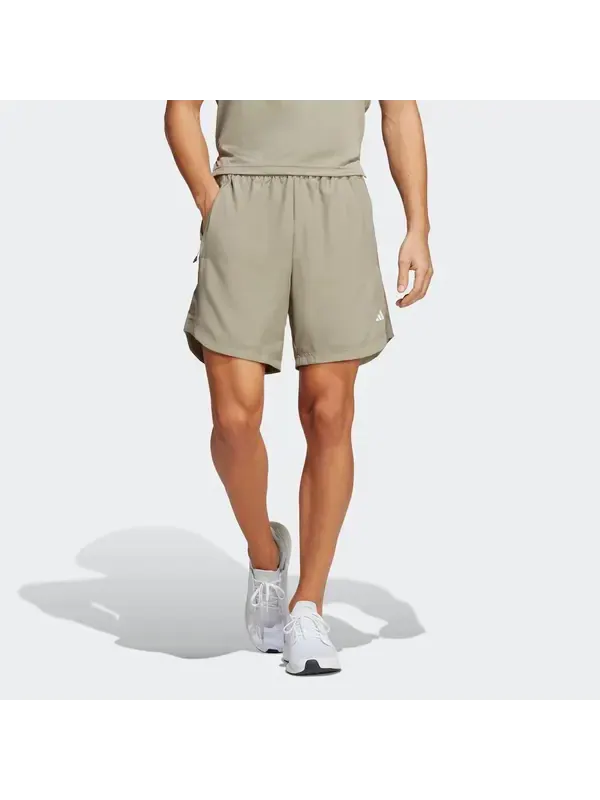 Шорты adidas HIIT Base Training Shorts 'Silver Pebble' — изображение 2 из 4