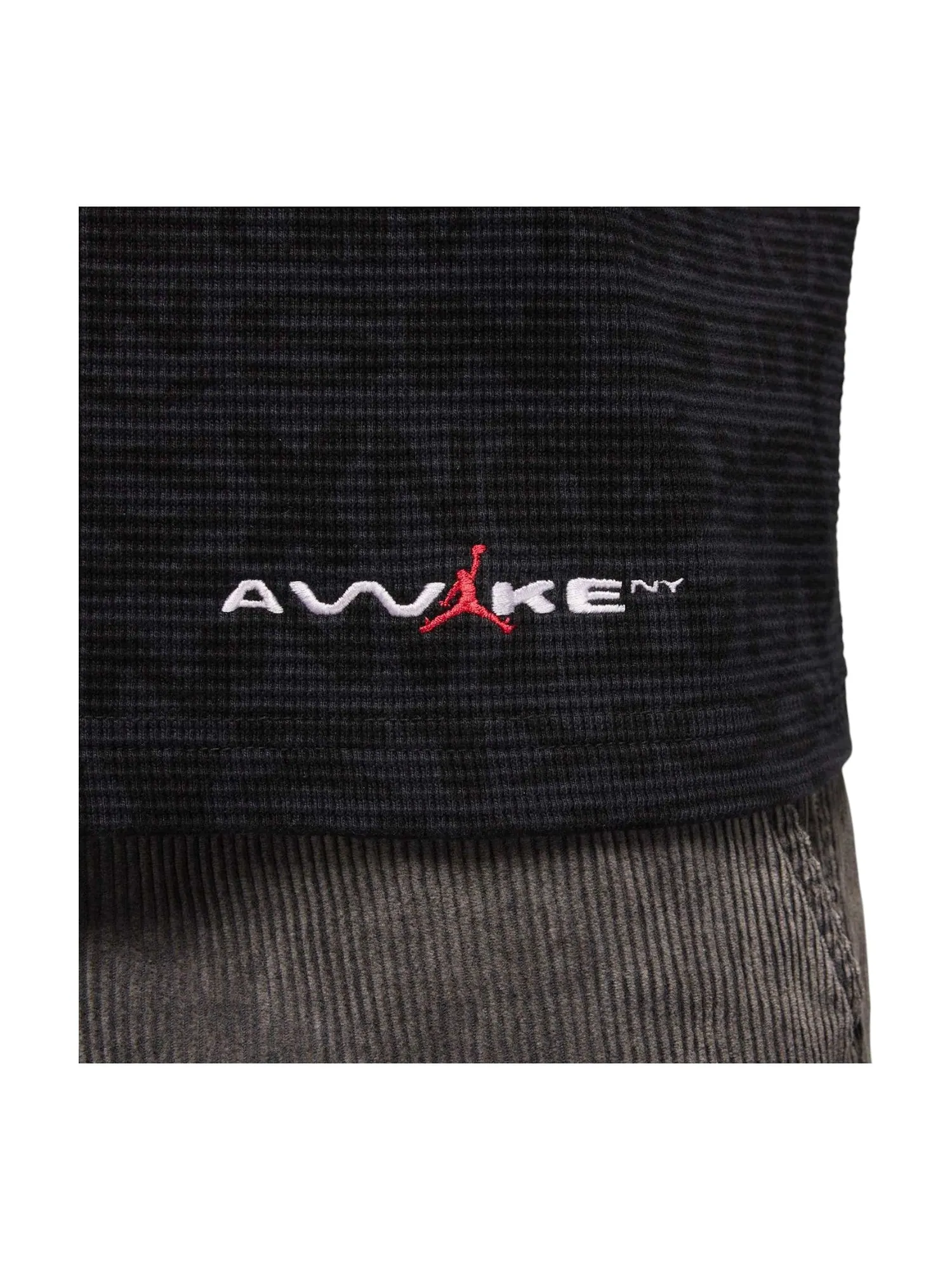 Футболка Air Jordan x Awake NY Thermal Long-Sleeve T-Shirt 'Black' — изображение 3 из 4, черный