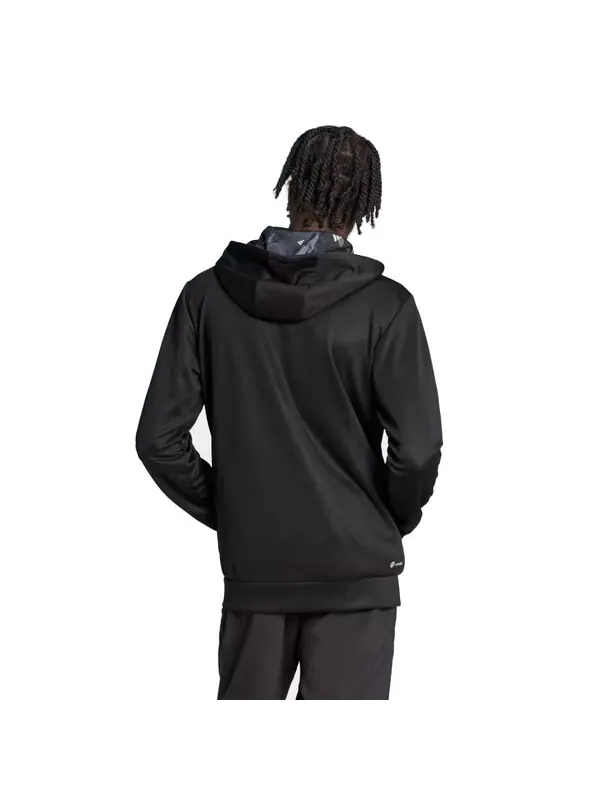 Куртка adidas Train Essentials Seasonal Training Full-Zip Jacket 'Black' — изображение 3 из 3, черный