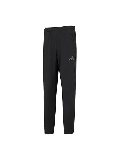 Брюки adidas Train Essentials Seasonal Training Joggers 'Black' — изображение 1 из 4, черный/серый