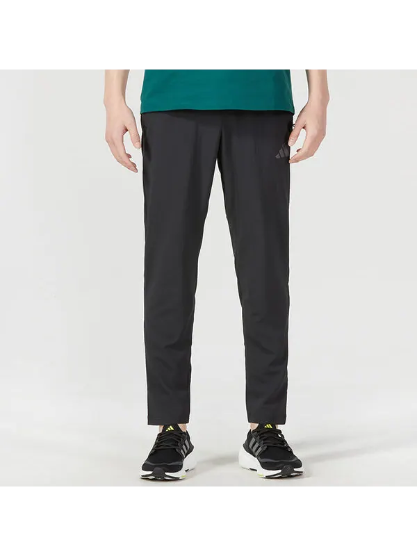 Брюки adidas Train Essentials Seasonal Training Joggers 'Black' — изображение 3 из 4, черный/серый