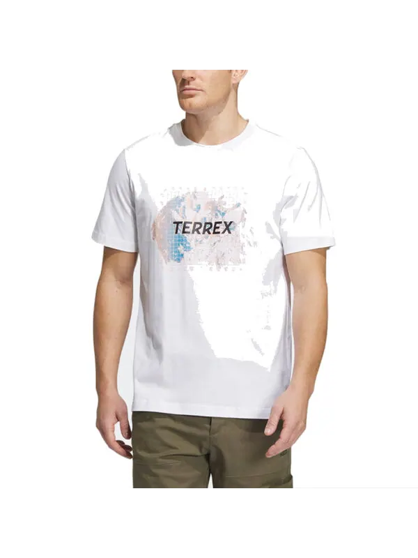 Футболка с рисунком terrex Adidas — изображение 3 из 3, белый