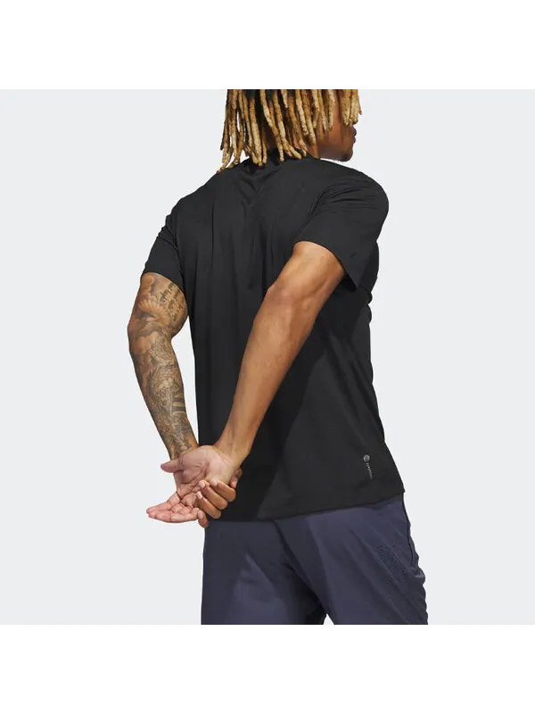 Футболка adidas HIIT Engineered Training Tee 'Black' — изображение 3 из 4, черный