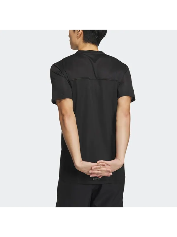 Футболка adidas Designed 4 Training HEAT.RDY HIIT Training Tee 'Black' — изображение 3 из 4, черный