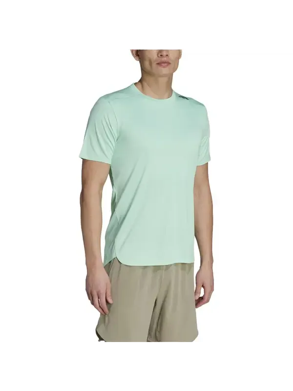 Футболка adidas Designed 4 Training HEAT.RDY HIIT Training T -shirt 'Easy Green' — изображение 2 из 4, зеленый