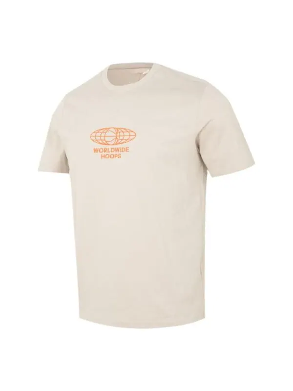 Футболка поло estampado world hoops globe basketball t shirts Adidas — изображение 1 из 1, бежевый