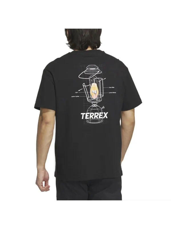 Футболка с рисунком terrex Adidas — изображение 2 из 3, черный/белый