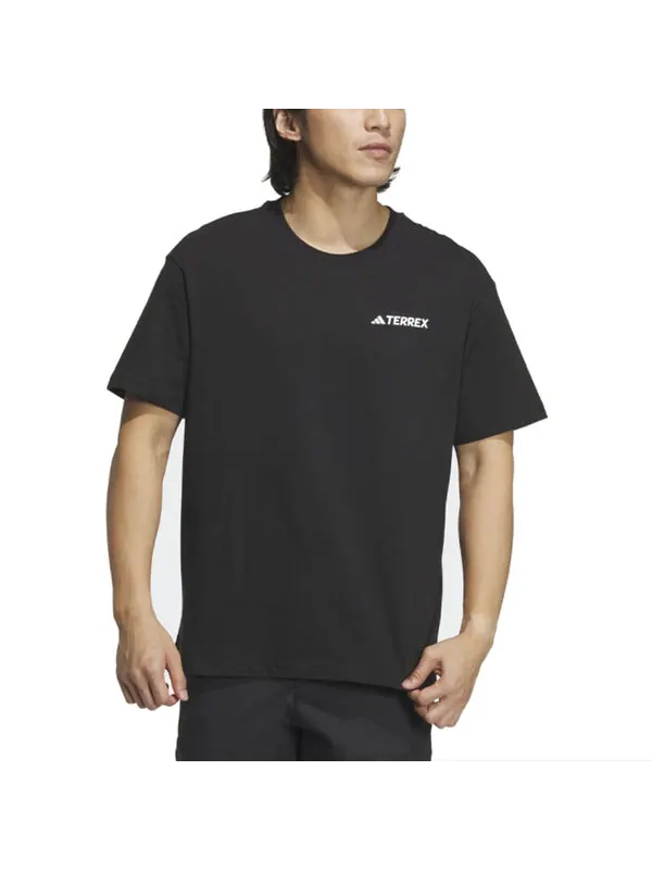 Футболка с рисунком terrex Adidas — изображение 3 из 3, черный/белый