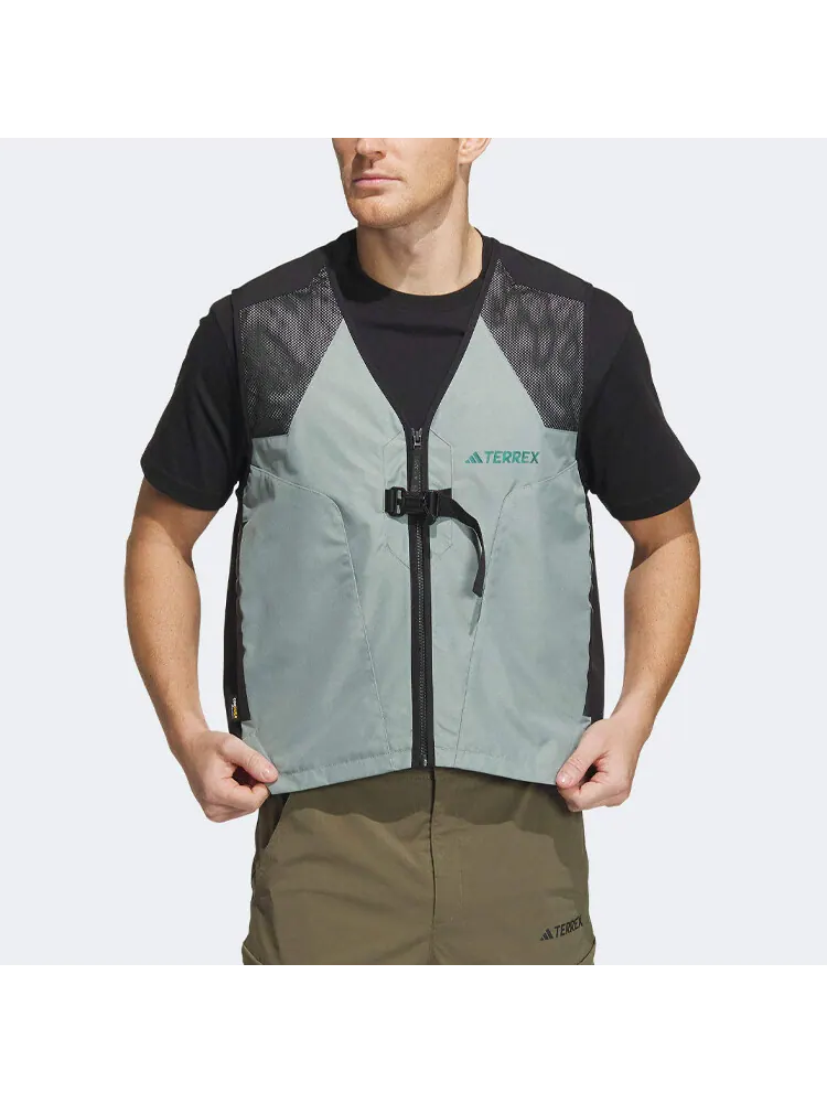 Жилет мужской Adidas Terrex Vest — изображение 2 из 4, зеленый