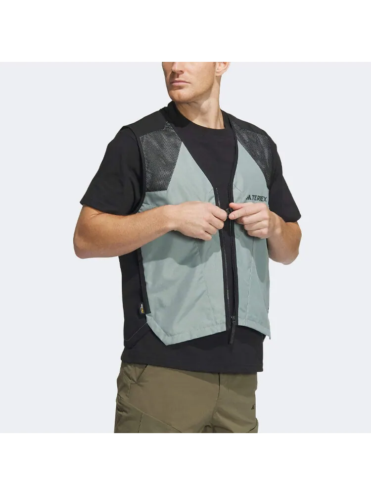 Жилет мужской Adidas Terrex Vest — изображение 4 из 4, зеленый