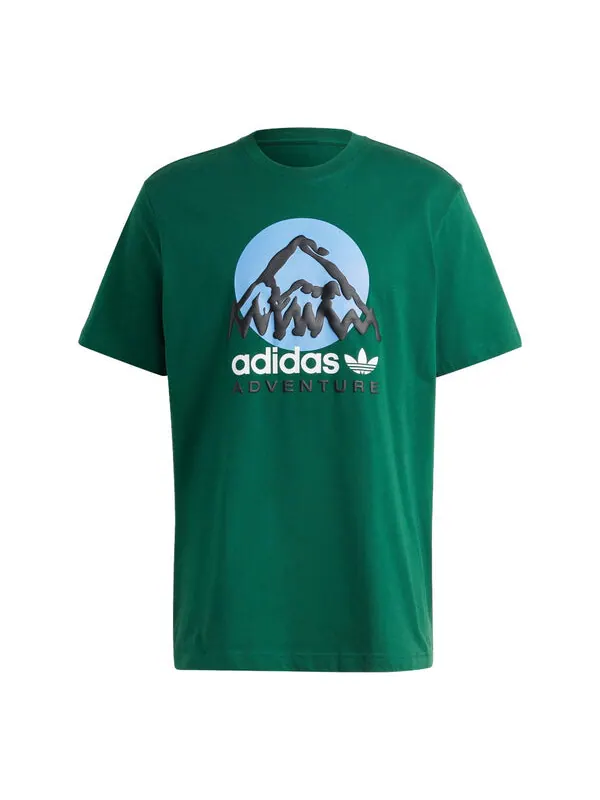 Футболка Adidas Originals Adv MTN Fleece Tee 'Green' — изображение 1 из 4, зеленый