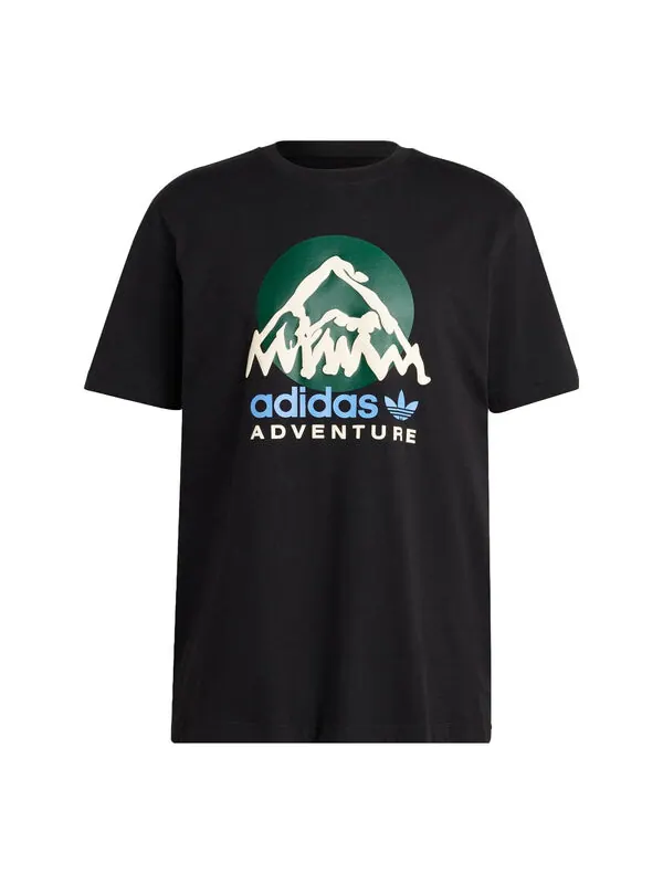 Футболка Adidas Originals Adv MTN Fleece Tee 'Black' — изображение 1 из 4, черный