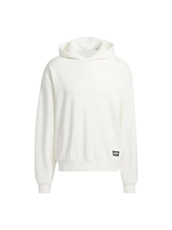 Толстовка adidas Legends Hoodie 'Off White' — изображение 1 из 4, белый