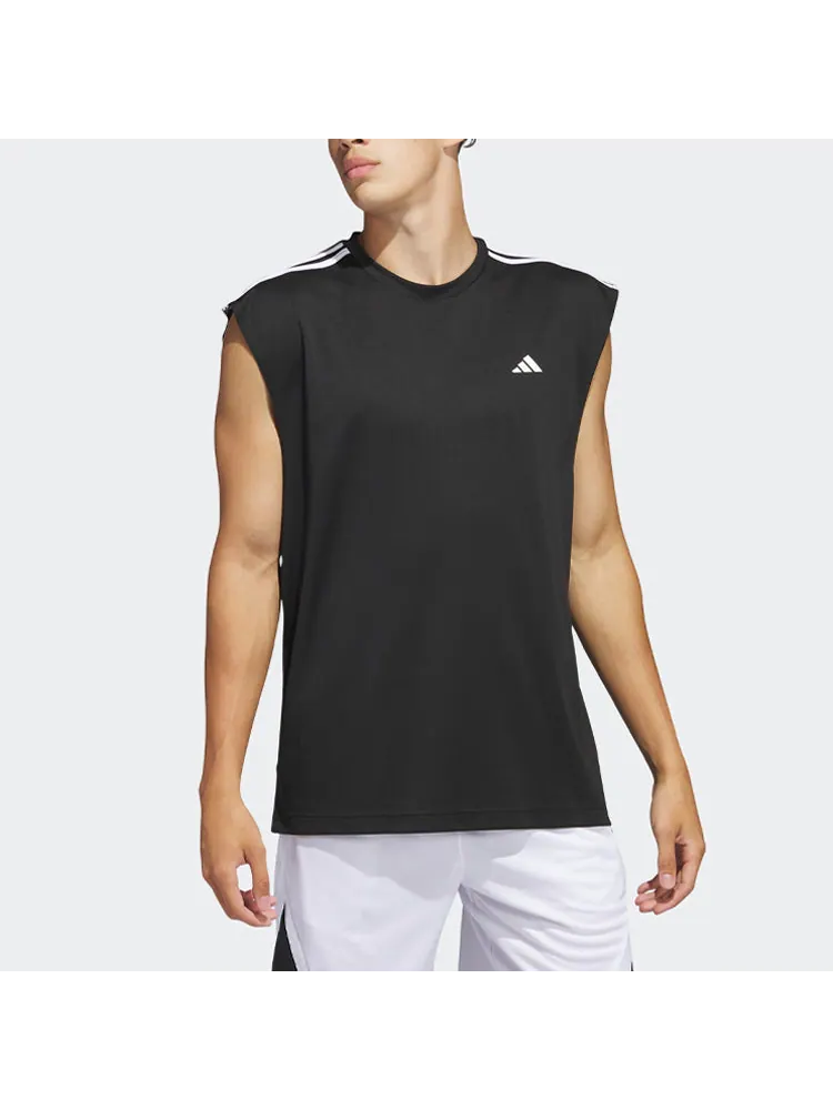 Футболка adidas All-world Sleeveless Tank Tee 'Black' IC2464 — изображение 2 из 4, черный