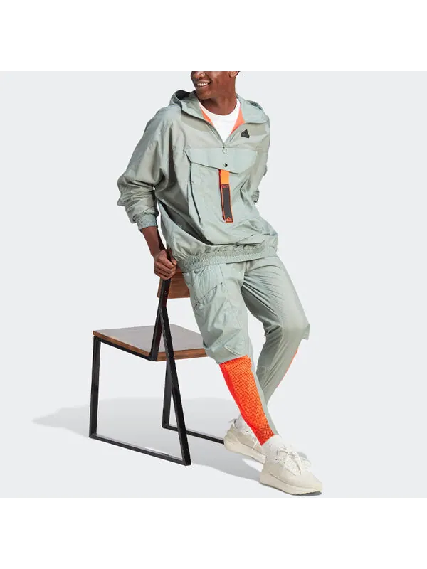 Куртка city escape премиум ветровка Adidas — изображение 4 из 4, серебристый зеленый