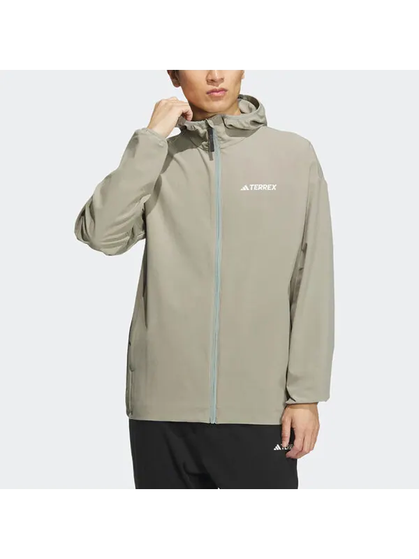 Куртка adidas Terrex Jacket 'Beige' — изображение 2 из 4, бежевый/мульти