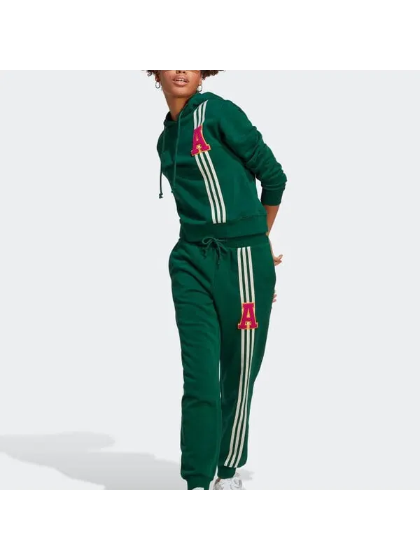 Толстовка с капюшоном оригиналы с маленьким логотипом Adidas — изображение 2 из 4, зеленый