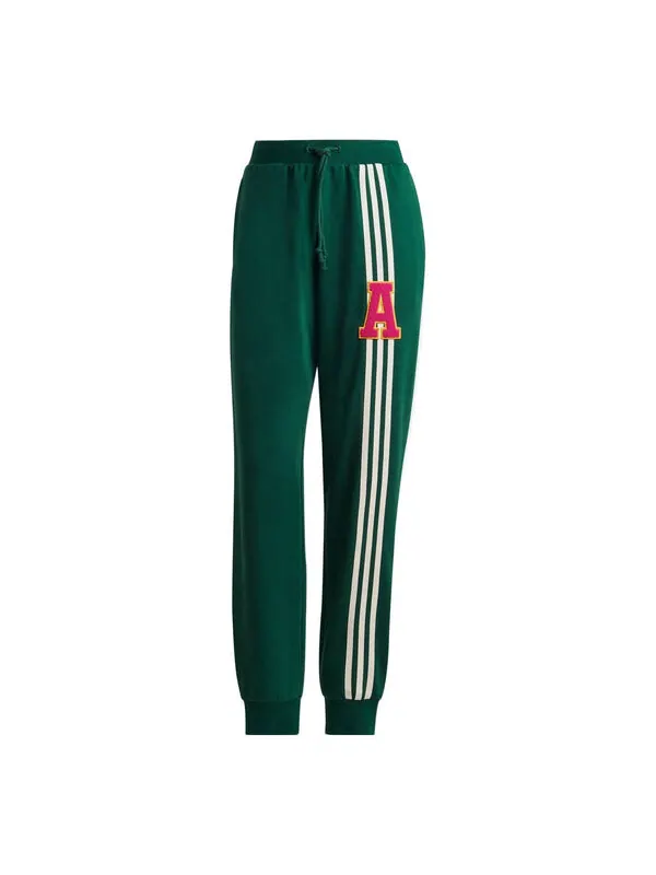 Штаны оригинальные 3 полоски спортивные штаны Adidas — изображение 1 из 3, зеленый/белый
