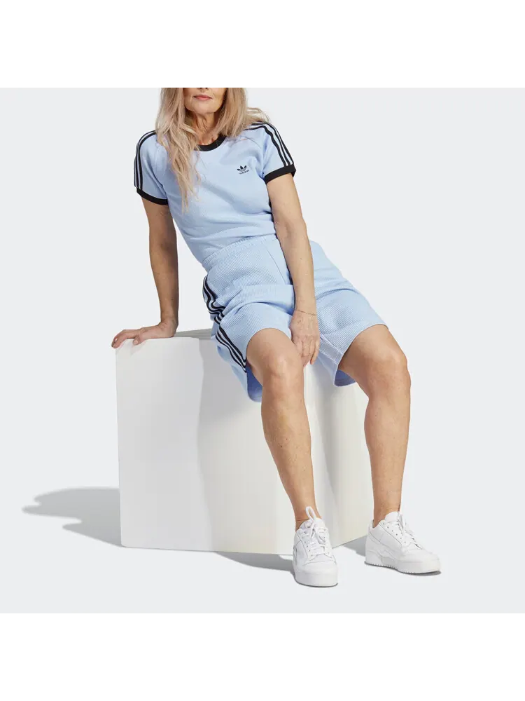 Футболка Adidas Originals 3-Stripes Slim Tee — изображение 4 из 5, синий