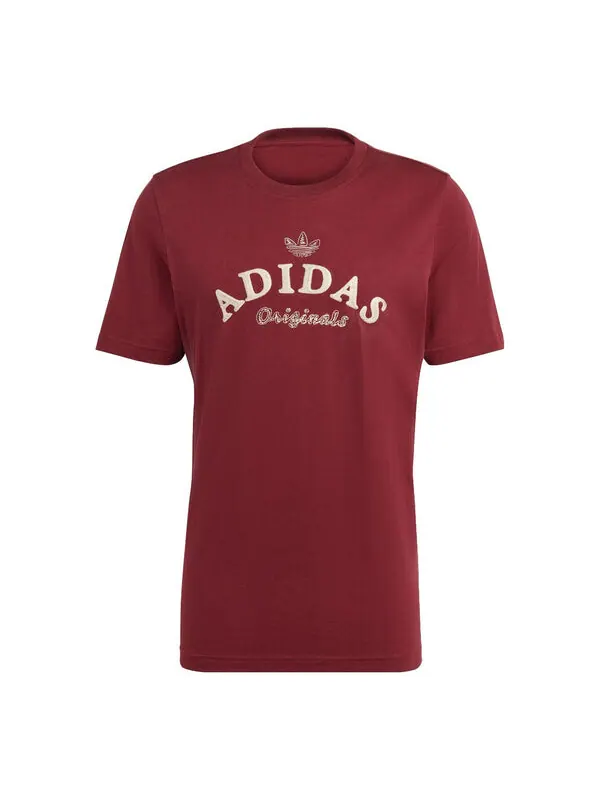Футболка adidas originals Graphics Archive T-shirt 'Shadow Red' — изображение 1 из 4, красный/белый