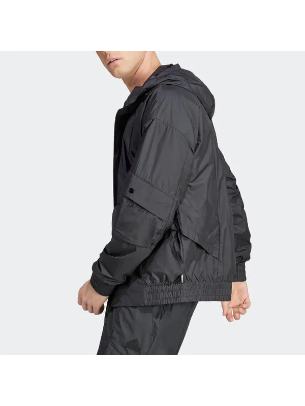 Куртка adidas City Escape Windbreaker Jacket 'Black' — изображение 4 из 4, черный