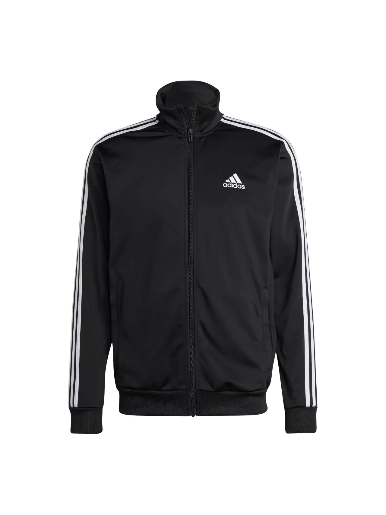 Спортивный костюм Adidas Basic 3-Stripes Tricot Tracksuit 'Black' — изображение 2 из 3, черный