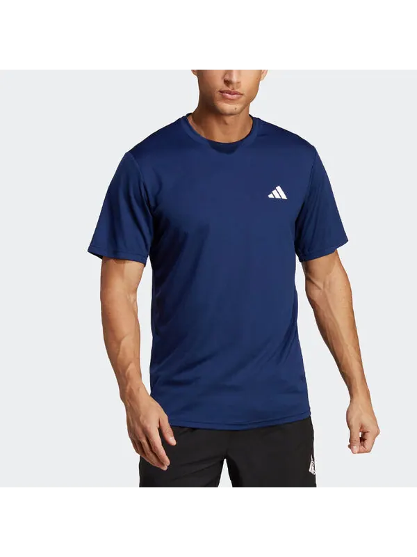 Футболка adidas Train Essentials Training Tee 'Dark Blue' — изображение 2 из 3, темный синий/белый
