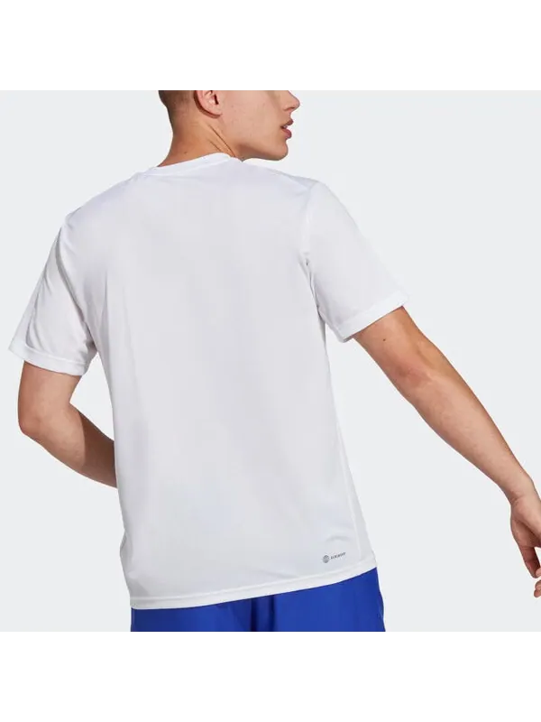 Футболка Train Essentials тренировочная футболка Adidas — изображение 3 из 4, белый/черный