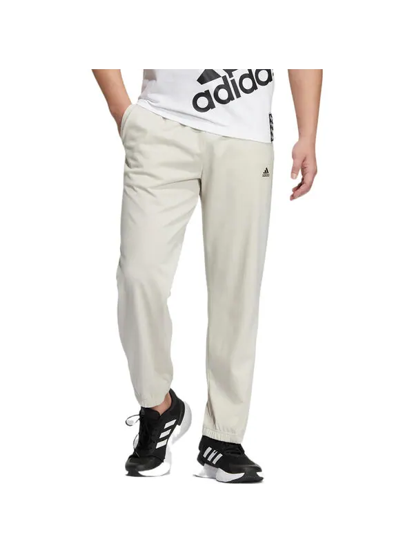 Спортивные штаны Men's adidas Logo Solid Color Long Sports Pants/Trousers/Joggers Autumn Khaki — изображение 2 из 4, мульти