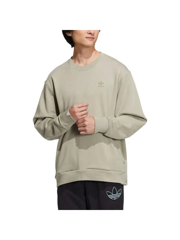 Толстовка с капюшоном Crew Adidas — изображение 2 из 3, оливковый зеленый