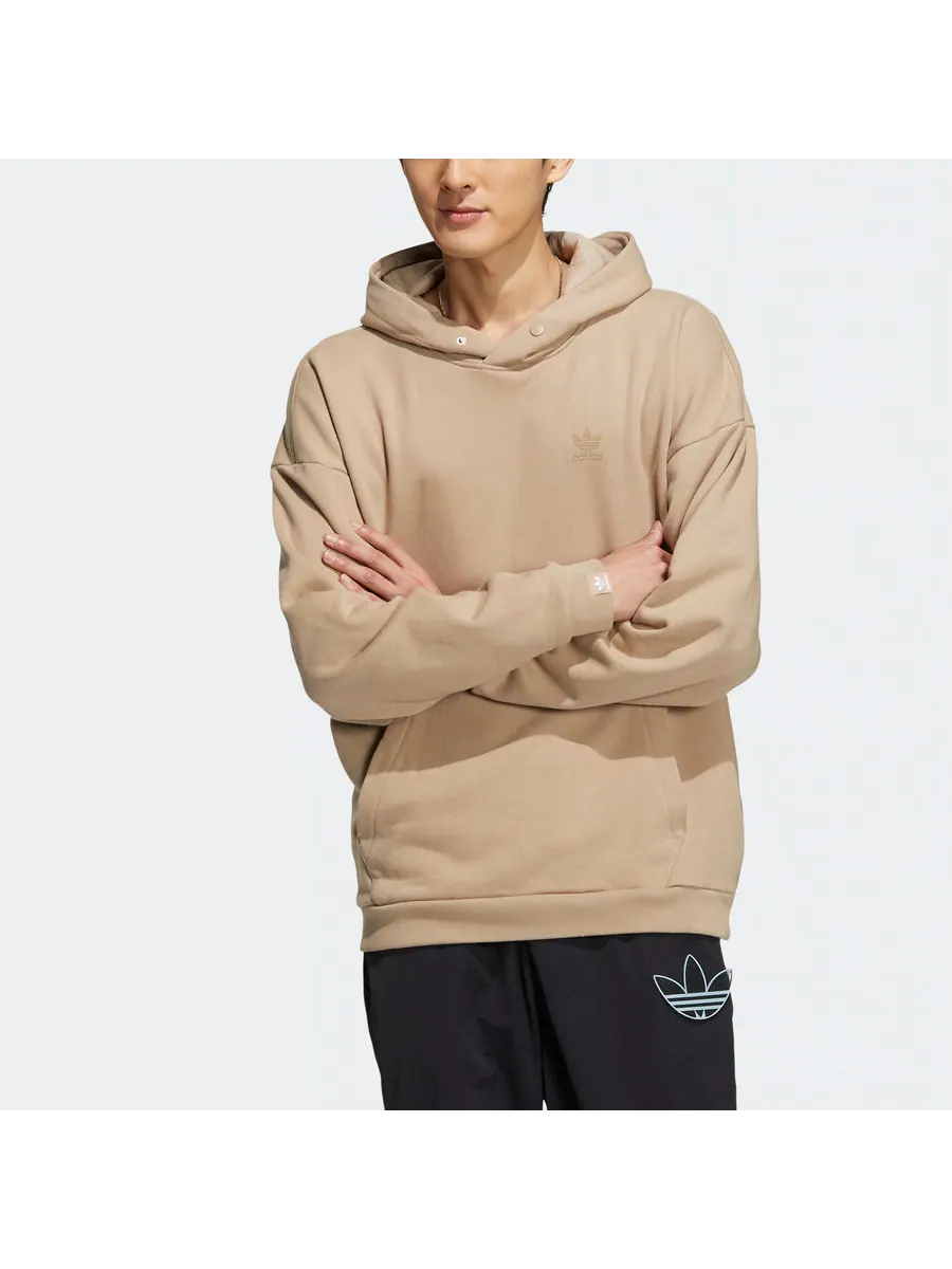 Худи adidas originals Hoodie 'Beige' — изображение 3 из 4, коричневый