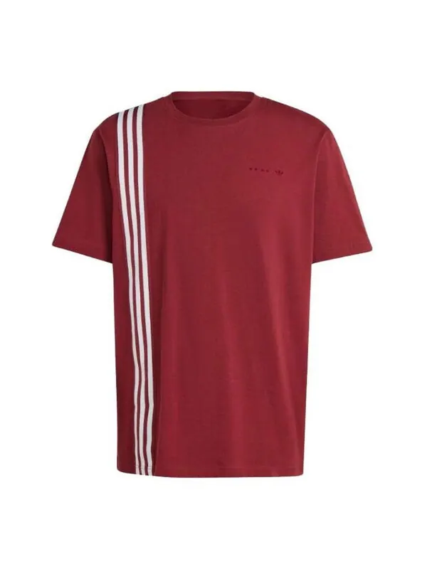 Футболка Adidas Maniche Corte Tee 'Red' — изображение 1 из 4, красный
