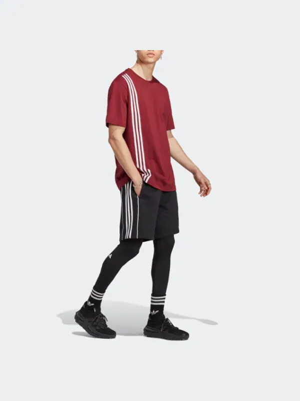 Футболка Adidas Maniche Corte Tee 'Red' — изображение 4 из 4, красный